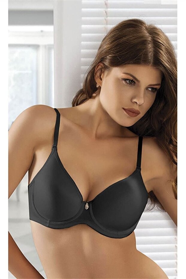 Women's Black Padded Padded Classic Bra 9400