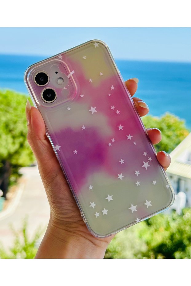 Print Patterned Silicone Case Compatible with iPhone 12 and 12 Pro