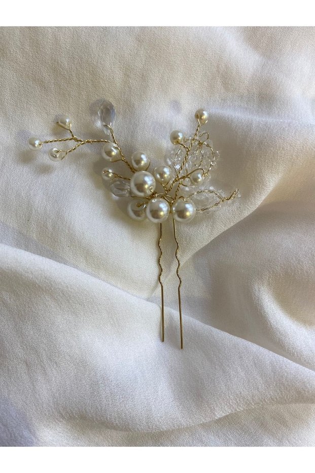 Bridal Hairpin Pearl Crystal Stone Hairpin Hairpin Wedding Henna Engagement Wedding Bridal Hairpin Bun Hairpin