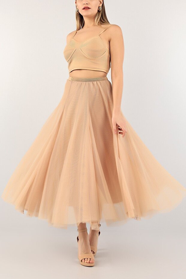 Pudra Kat Kat Tül Etek - 2