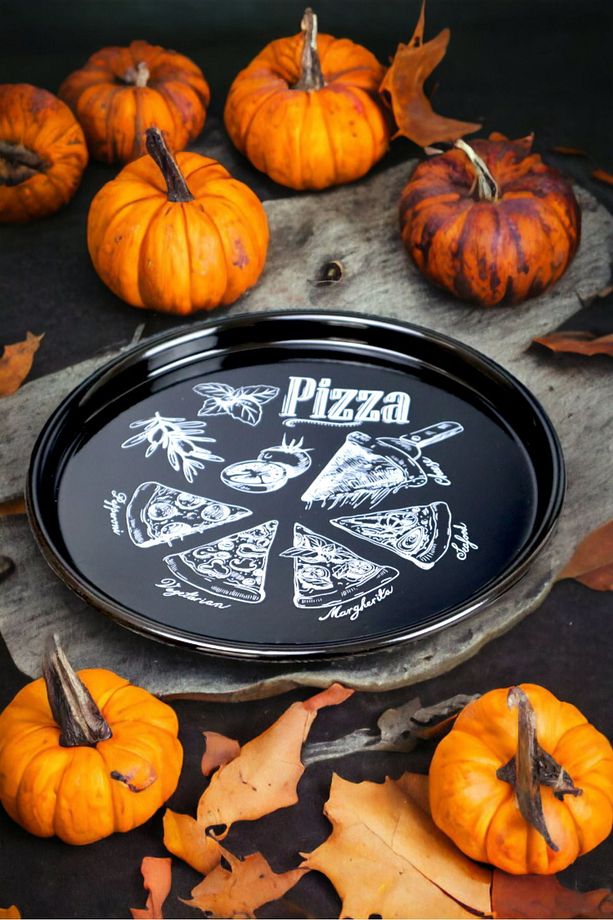 22 No Pizza Tabağı Tepsisi Supla Pasta Tabağı Servis Tabağı 22cm - 1
