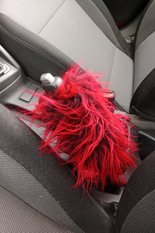 Plush Black Red Handbrake