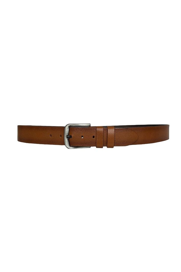 %100 Hakiki Tek Parça Kaliteli Deri 4.5 Cm Taba Kot, Spor Kemer=go-go-kot - 4