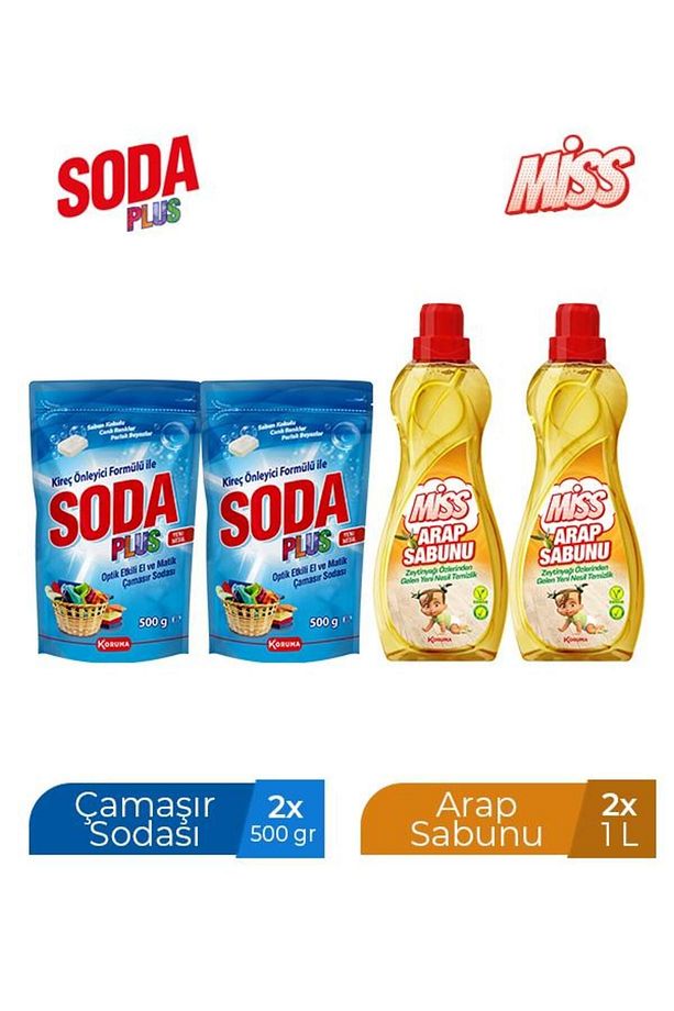 Arap Sabunu 1 L X 2 Adet Soda Plus 500 gr X 2 Adet - 1