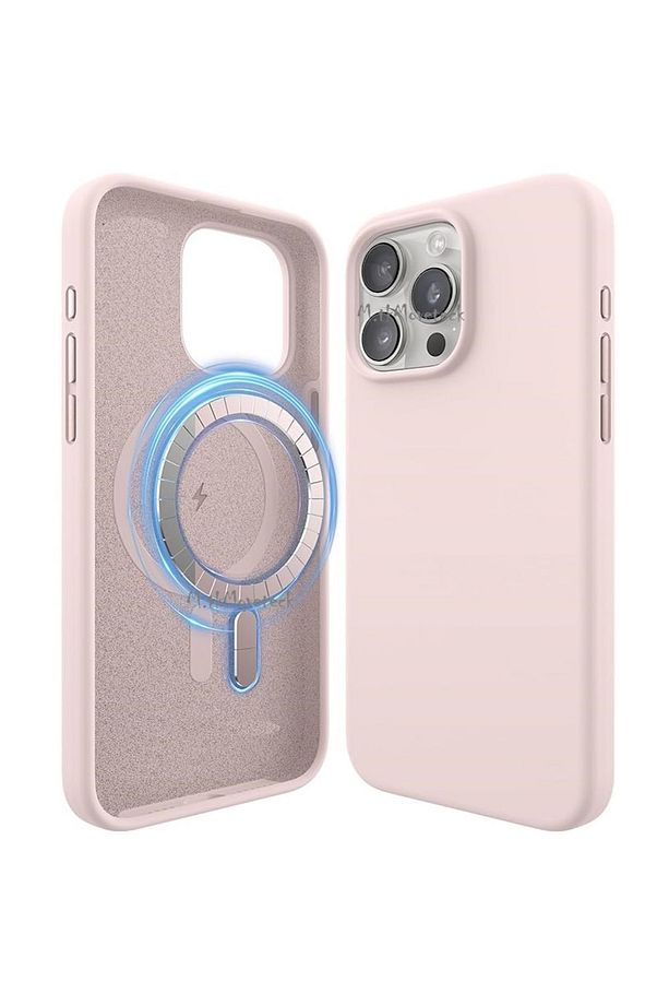 İphone 15 Pro Max Kılıf Yumuşak Renkli Lansman Silikon Magsafe Şarj Destekli Liguid Premium Kapak - 1