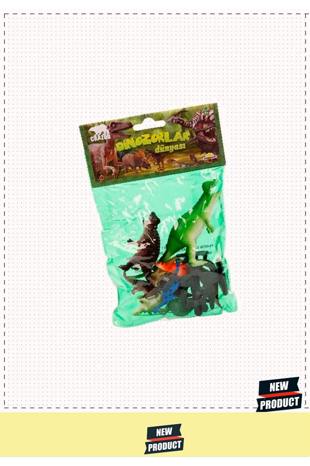 Dinozorların Dünyası Poşetli Hayvan Oyun Seti 5 Litre Kız Erkek Çocuk Oyuncakları Eğitici Oyuncaklar - 5