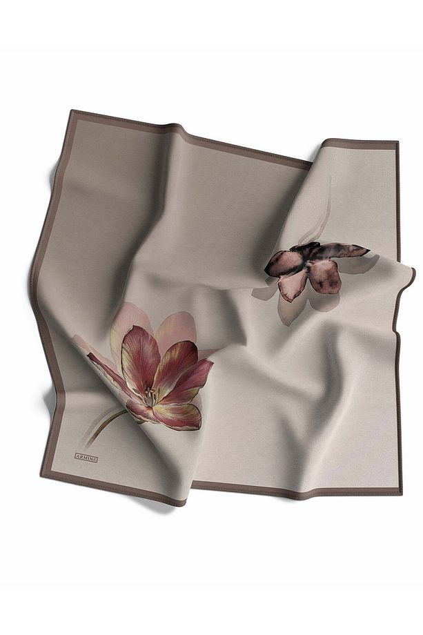Nostalji Serisi Ipek Twill Eşarp 8737d-07 - 2
