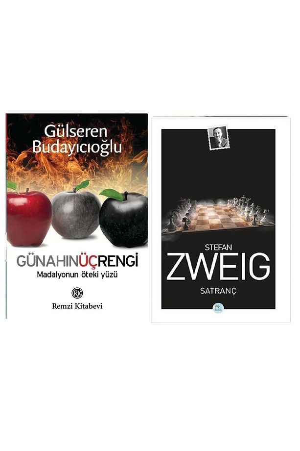 Gülseren Budayıcıoğlu Günahın Üç Rengi+Satranç Stefan Zweig -maviçatı 2 Kitap Takım - 1