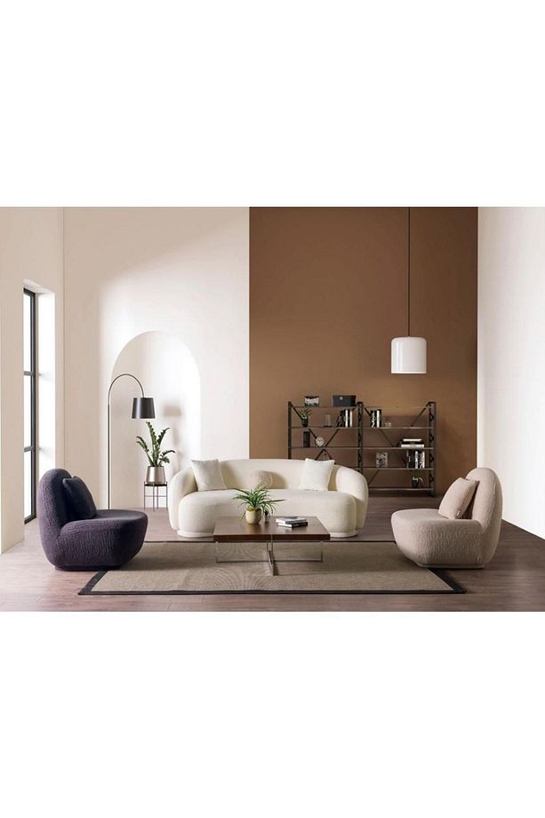 Pablo Home Concept Diamond Tedy Koltuk Takımı 1 Adet Kanepe + 2 Adet Berjer - 3