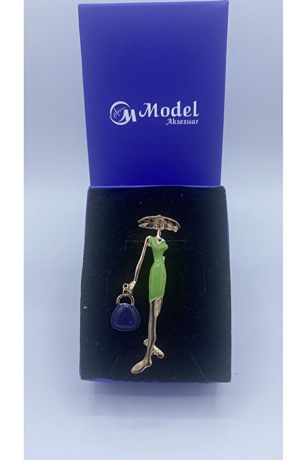 Elbiseli Madam Broş - 1