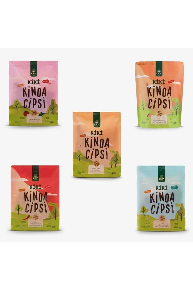 Cey Natural Foods Kiki Baharatlı Kinoa Cipsi 5'li Avantaj Paketi
