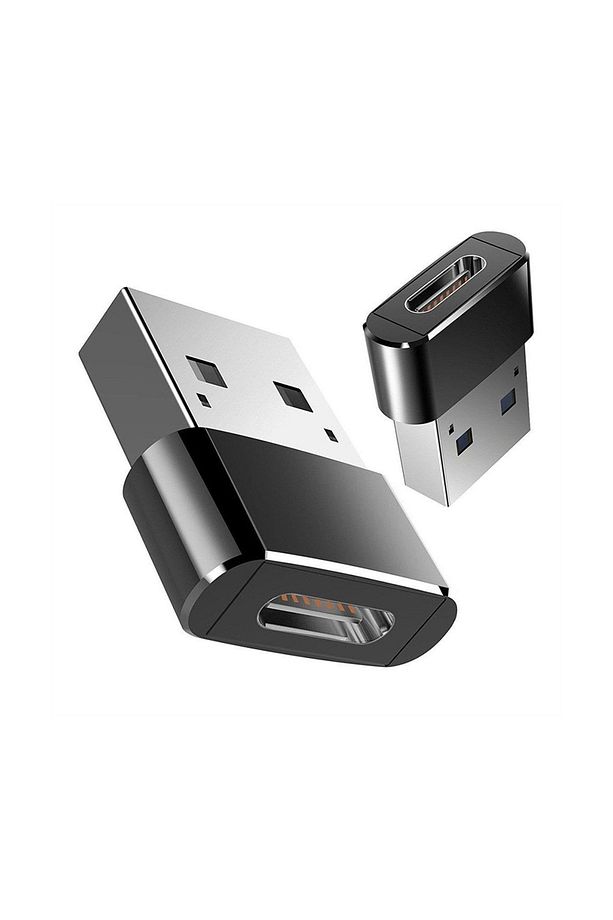 Usb To Type C Yeni Nesil Şarj Kablosu Başlık Çevirici Dönüştürücü Adaptör Otg Siyah - 3