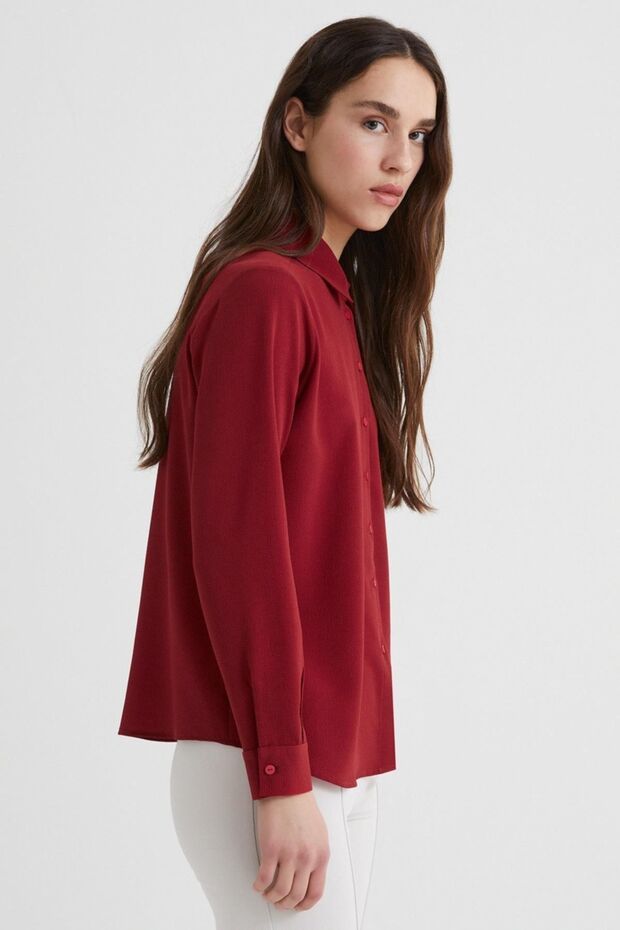 Basic Kadın Gömlek - 4