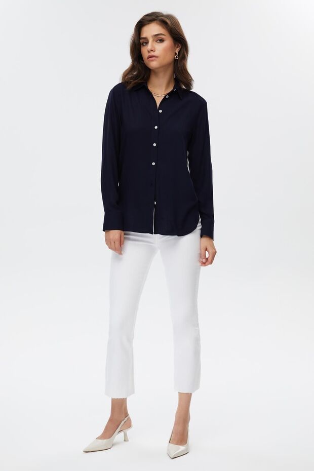 Basic Kadın Gömlek - 3