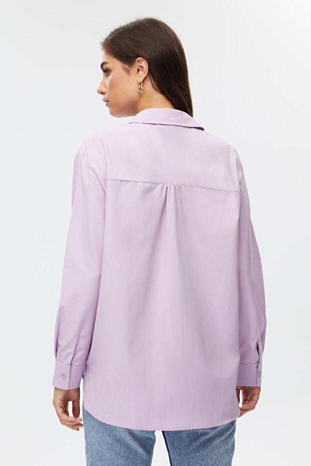 Oversize Kadın Gömlek - 5