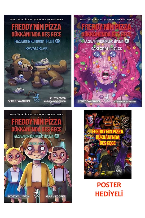 Fazbear'in Korkunç Tipleri 3 Kitap Set 7-8-9 (Kayalıklar-Sakızdan Melek-Kuklacı) - 1