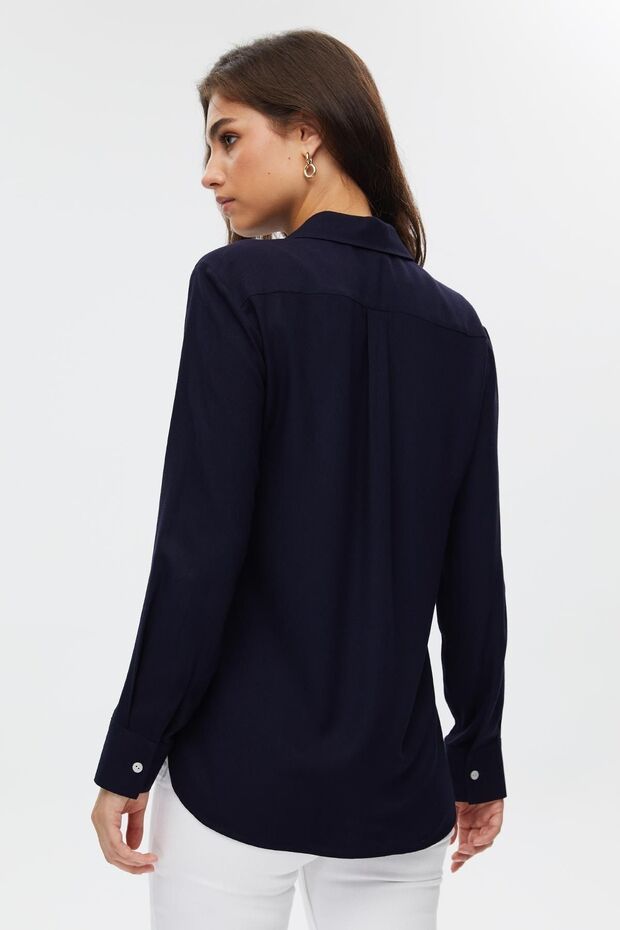 Basic Kadın Gömlek - 5