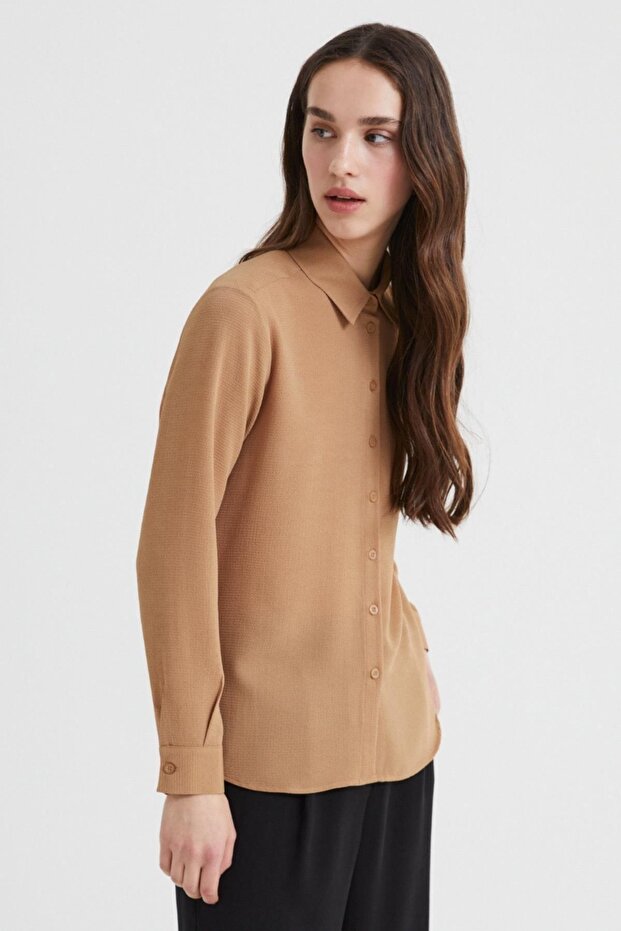 Basic Kadın Gömlek - 4