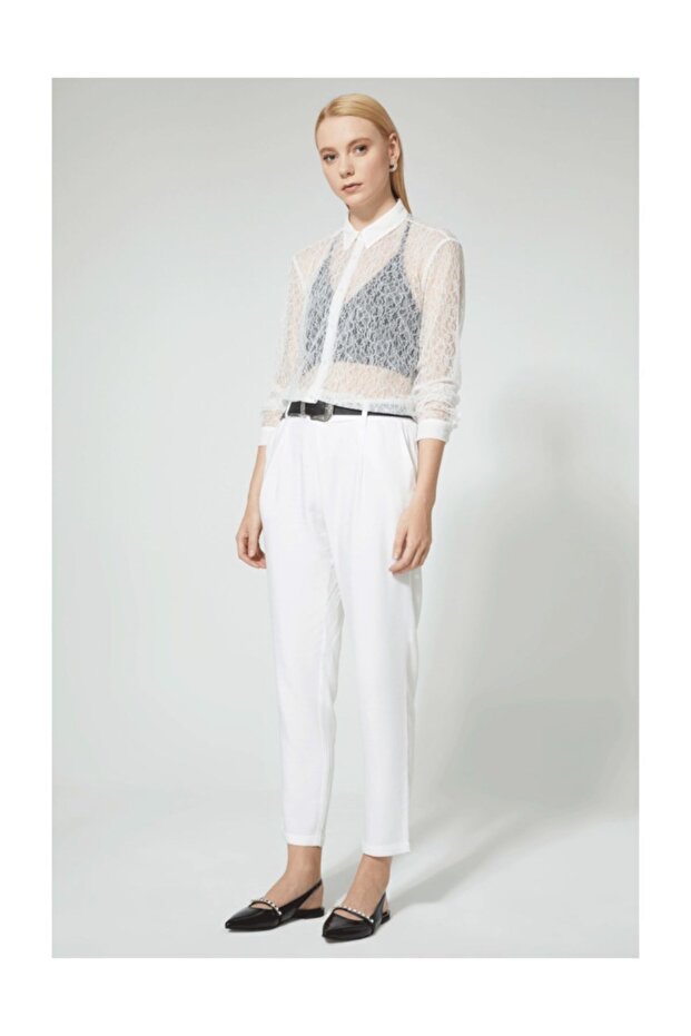 White Lace Women's Shirt