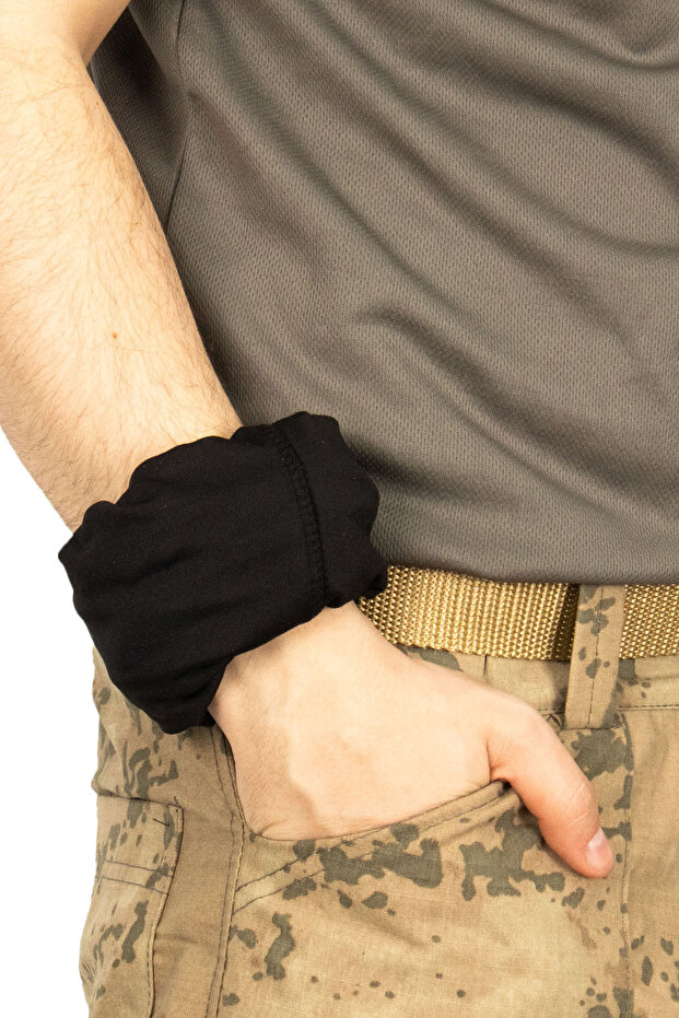 Tactical Askeri Bandana Buff - 17 Şekilde Kullanılabilen Model - Bej Siyah Kamuflaj - 6