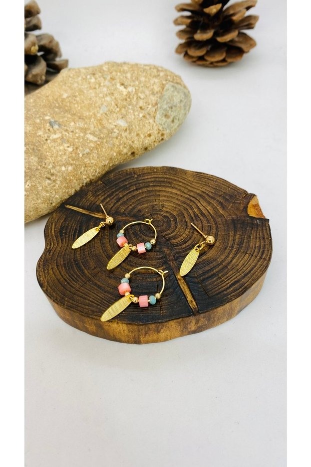 Handmade Ethnic Authentic Hippie Bohemian Earrings Brass Set of 4 Earrings