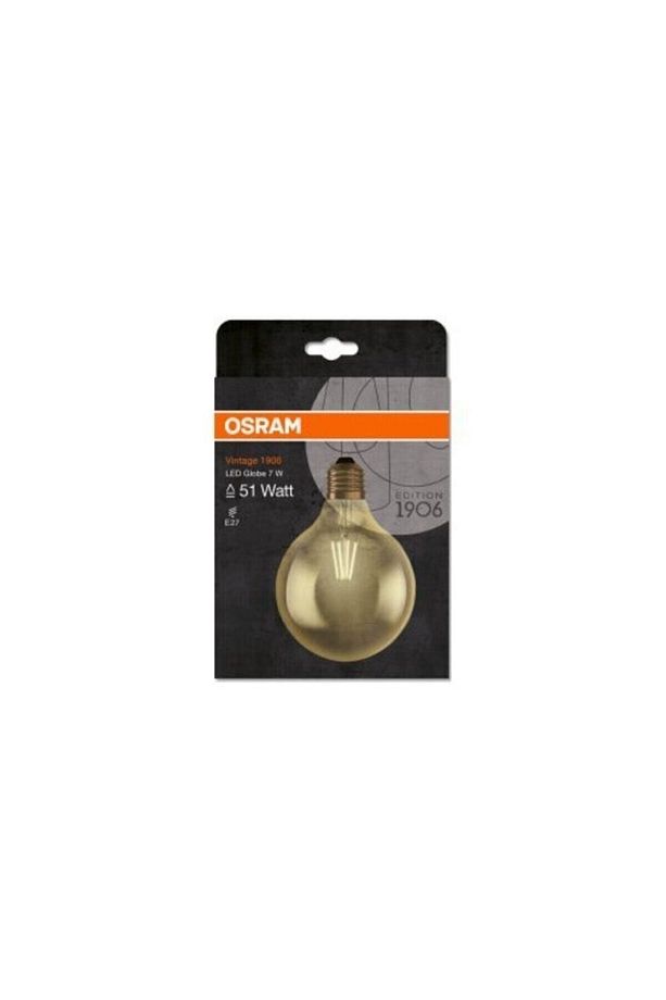 4052899962071 Led Vintage Gold Globe, Sarı Işık, 380 Lümen, E27 Duy Ampül, Sarı - 2