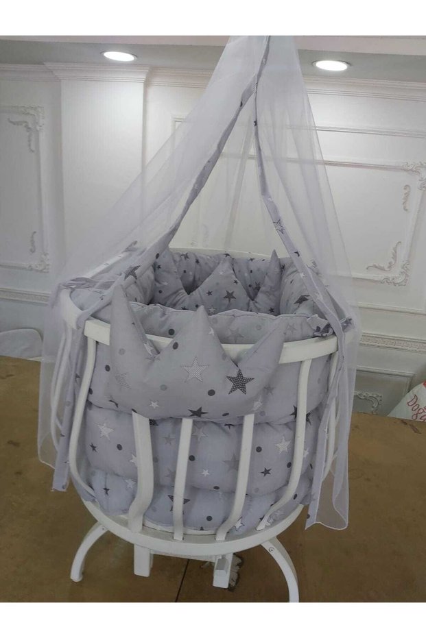 Sleeping Set for Gray Crowned Basket (Crib, Bed Excluded)