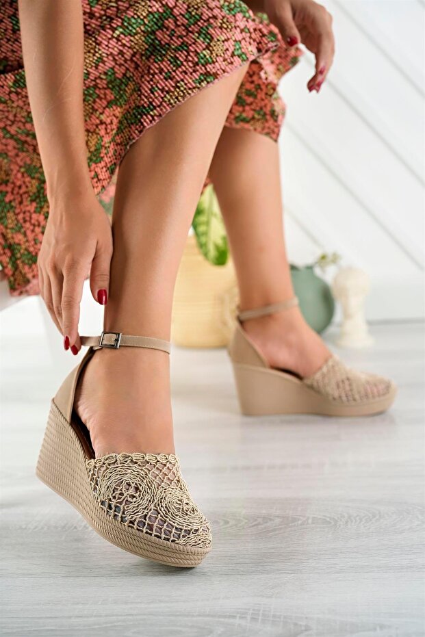 Örgü Desenli Sandalet 07 - 5