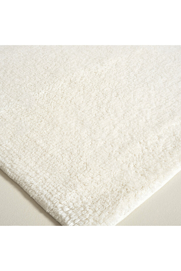 Bamboo Solid Banyo Paspası 40x60 Cm Ekru - 8