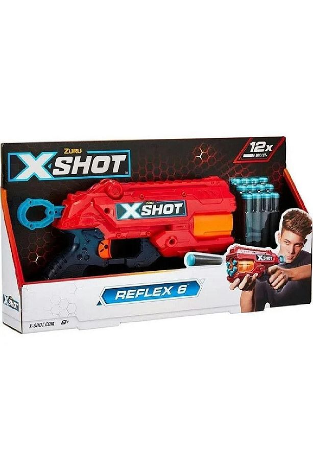 X-Shot Reflex 6 Revolver With 12 Darts - 3