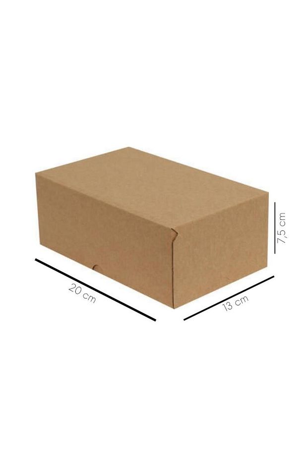 20x13x7,5 Cm E-ticaret Kutusu Yapıştırma Kutu 4 Nokta 10 Adet - 4