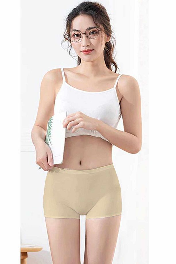 Polfa Model Lazer Kesim Iz Yapmaz Görünmez Tekli Paket Ten Rengi Boxer - 4