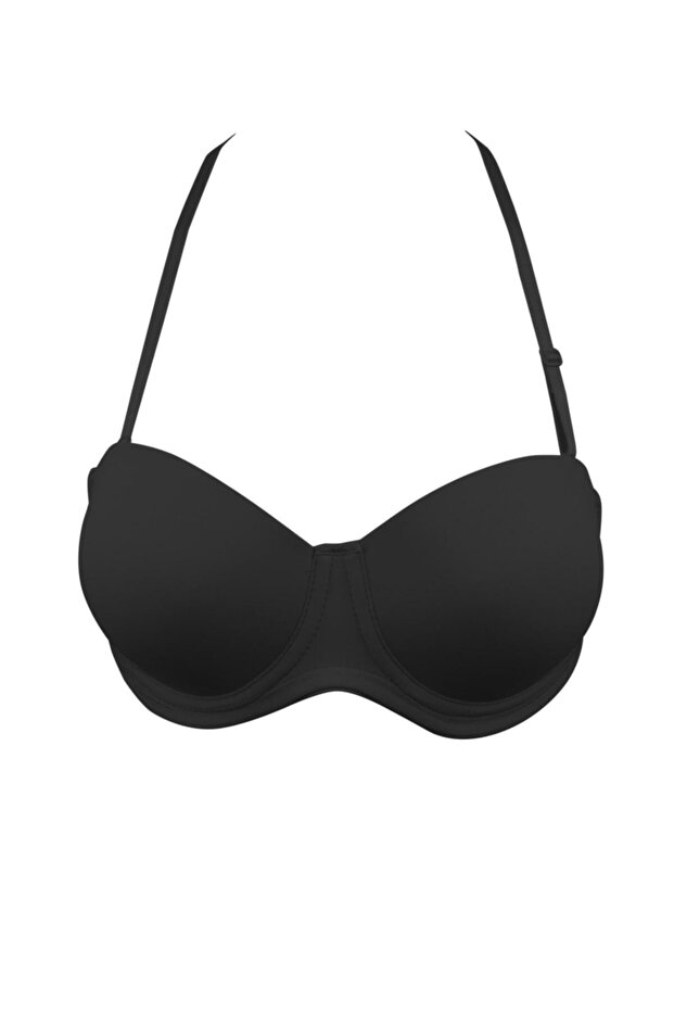 Women's Halter Neck Unpadded Bra Black Lilian New Season