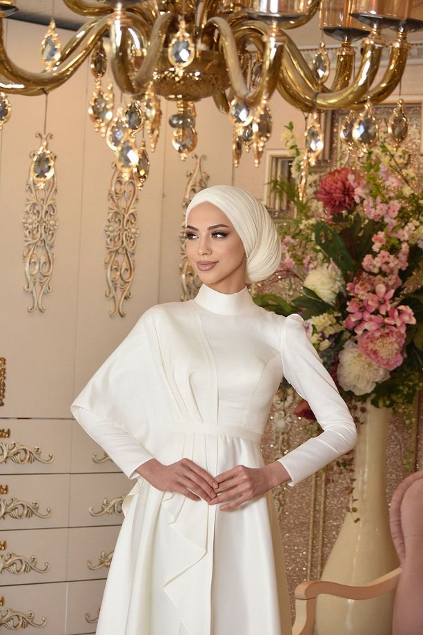 Defne Beyaz Nikah Abiye Elbise - 2