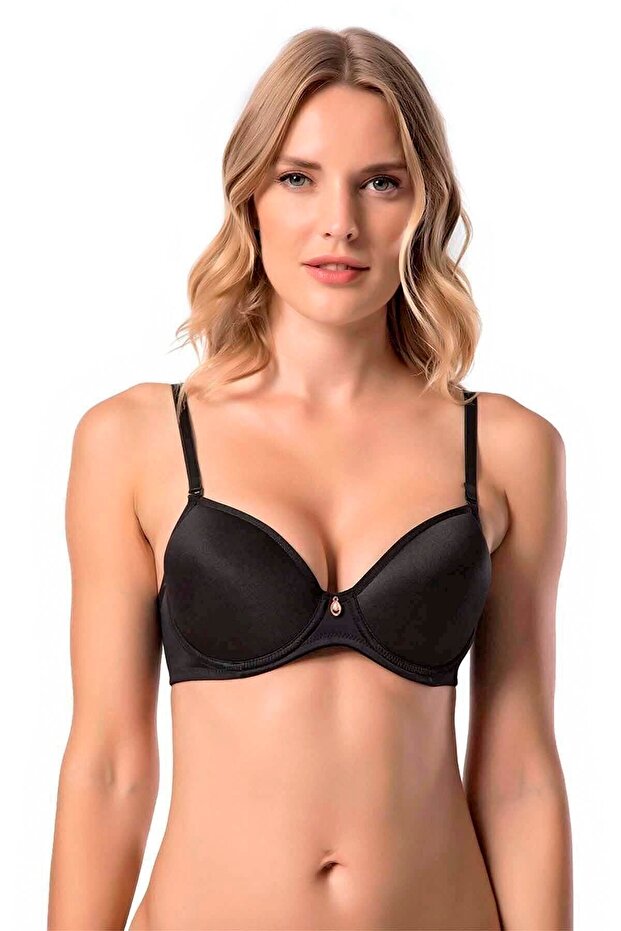 Women's Black Felalty Battal Soft Cup Micro Bra New Season