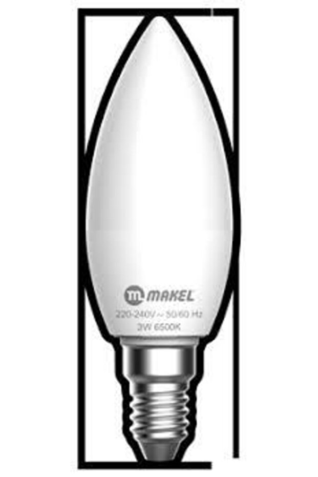 3w Beyaz Buji Tipi Led Ampül - 1