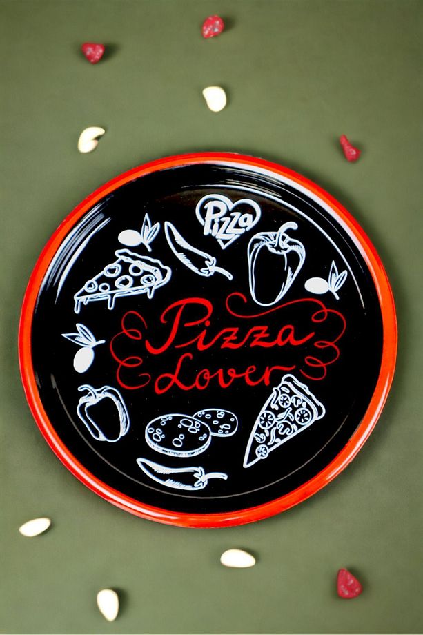 22 No Pizza Tabağı Tepsisi Supla Pasta Tabağı Servis Tabağı 22cm - 3