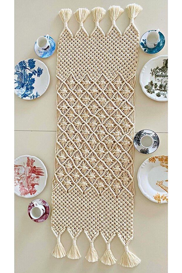 Makrome Runner - Masa Örtüsü - 1