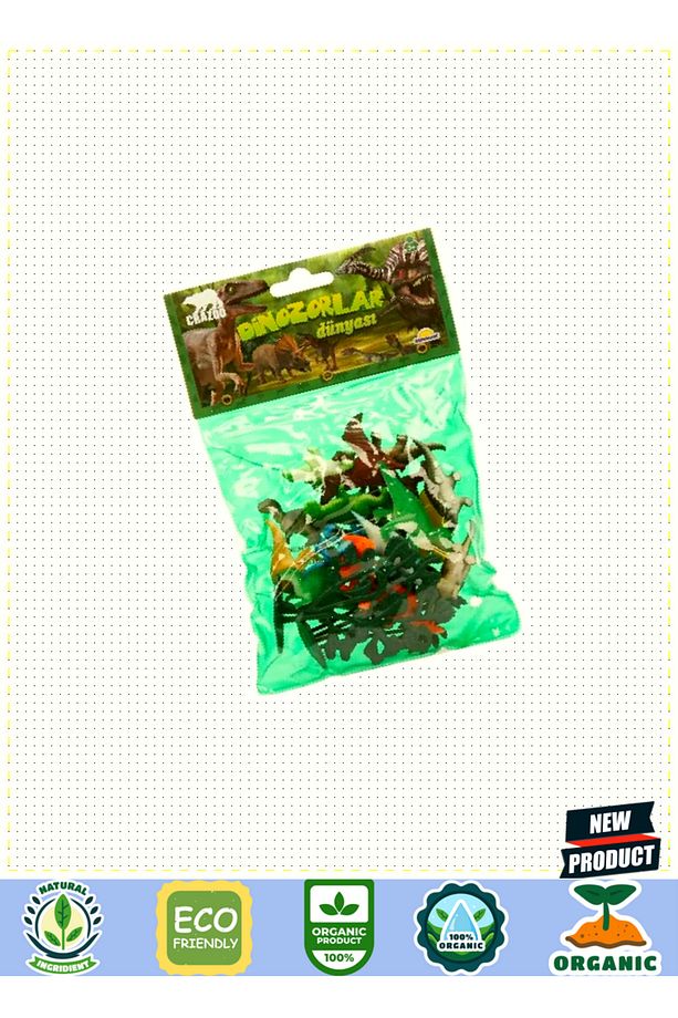 Dinozorların Dünyası Poşetli Hayvan Oyun Seti 5 Litre Kız Erkek Çocuk Oyuncakları Eğitici Oyuncaklar - 6