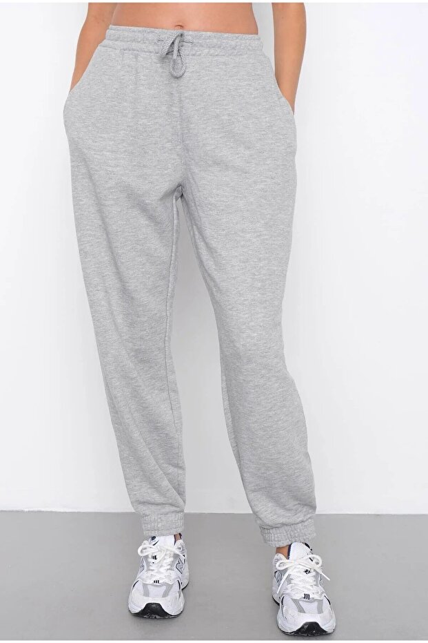 Gray Rubber Leg Summer Women's Sweatpants