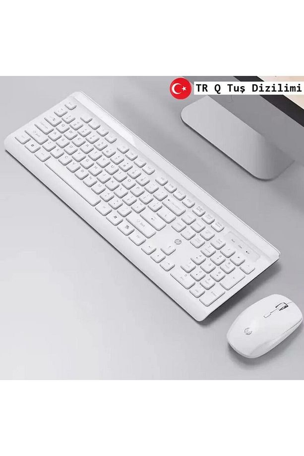 CS500 Kablosuz Klavye Mouse 2,4G kablosuz Tak Çalıştır Şık Tasarım Türkçe Q Klavye Siyah - 3
