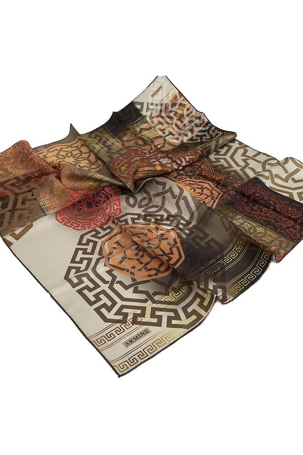 Nostalji Serisi Twill Ipek Eşarp 8245d-01 - 6
