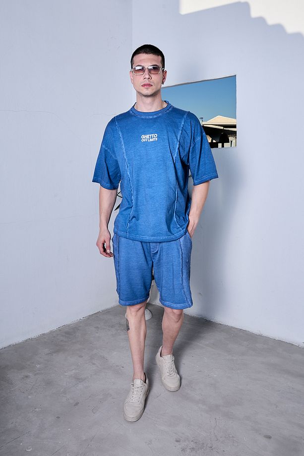 Oil Washed Reversible Şort - 2