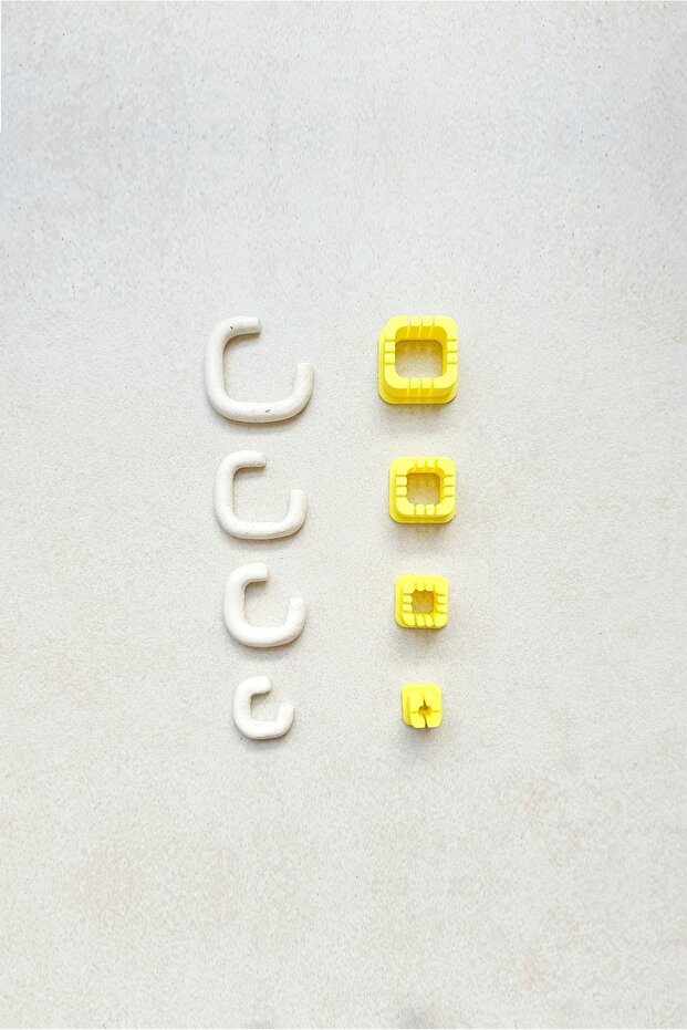 Square Sausage Earring Guide Set - 1