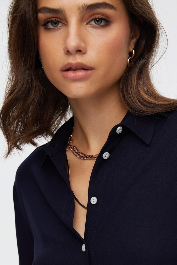 Basic Kadın Gömlek - 2