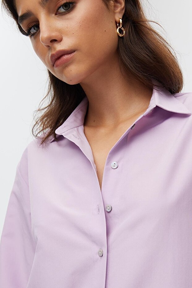 Oversize Kadın Gömlek - 2