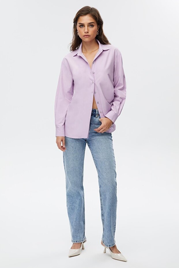 Oversize Kadın Gömlek - 3