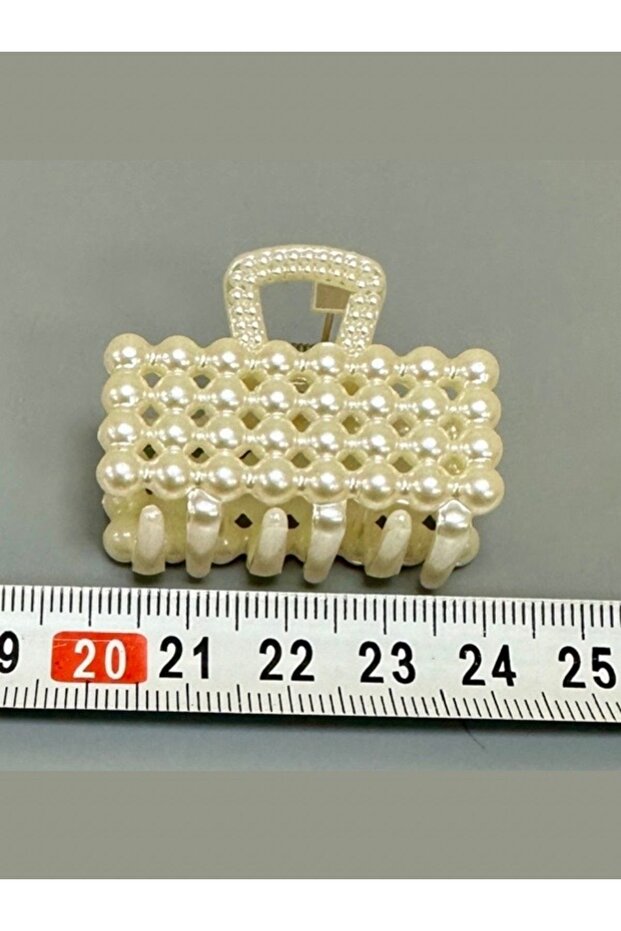 مشبك ربط لؤلؤي صغير مستطيل (قطعتين) - 2