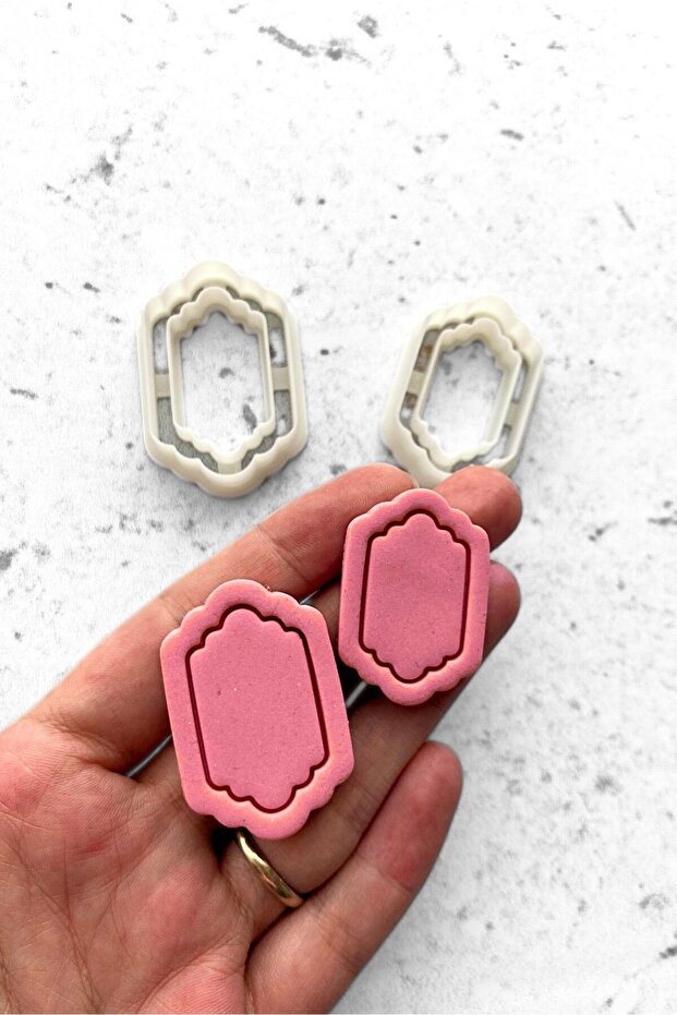 3.5-4cm Width Polymer Clay Ceramic Frame Plasticine Mold Set - 3