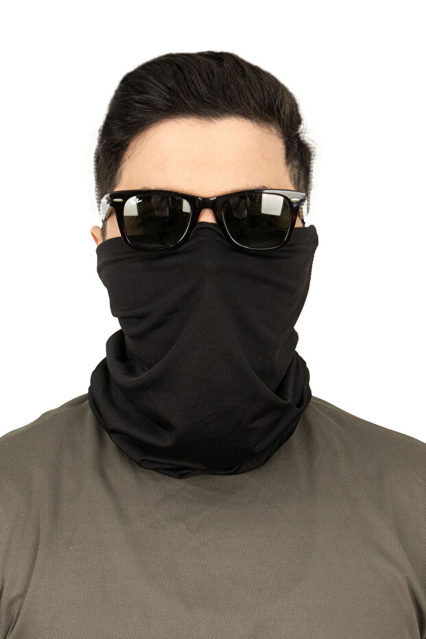 Tactical Askeri Bandana Buff - 17 Şekilde Kullanılabilen Model - Bej Siyah Kamuflaj - 1